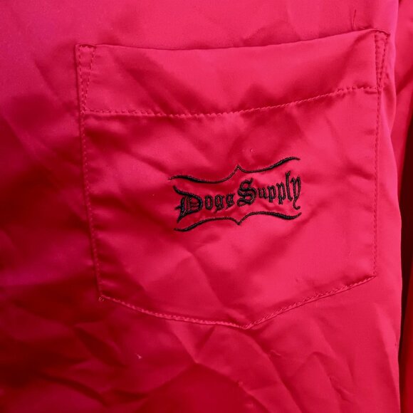 2XL Red Satin Shirt Dogg Supply By Snoop Dogg Mens With Embroidered Logo - Picture 3 of 5